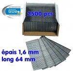 Clous 64 mm - Lot de 2500 - Long 64 mm