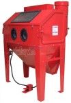 SET - Compresseur G&Uuml;DE bi-cylindre 230 V + Cabine de sablage 340 L