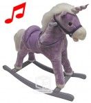 Cheval &agrave; bascule "LICORNE LILA" - selle 460 mm