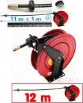 Enrouleur tuyau hydraulique 11 m+1 m connexion SW27 20 x 1,5