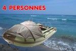 Bateau semi rigide - 4 personnes - plancher alu - Cat&eacute;gorie C