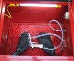 Cabine de sablage 90 L + Compresseur bi-cylindre 230 V