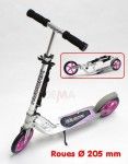 Trottinette HUDORA MC purple-white - roues &Oslash; 205 mm
