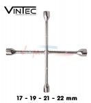 VINTEC - Croix pour &eacute;crous de roues  acier au Carbone 17-19-21-22 mm