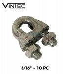 VINTEC - Serre cable 3/16" - 10 PC
