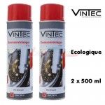 VINTEC - Bombes nettoyant frein respecte l'environnement 2 x 500 ml