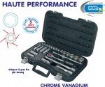 G&Uuml;DE - Coffret cliquet r&eacute;versible GSS25 - Garantie 5 ans