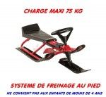 Luge traîneau pour enfants armature solide - système de pilotage Luge traîneau pour enfants armature solide - système de pilotage