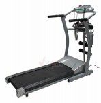 Tapis roulant &eacute;lectronique avec entrainement musculaire et massage