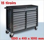 Servante atelier vide XXL - 15 tiroirs - 1250 x 410 x 1010 mm Servante atelier vide XXL - 15 tiroirs - 1250 x 410 x 1010 mm