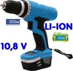 G&Uuml;DE - Perceuse-Visseuse Accu LI-ION 10,8 V + accesoires