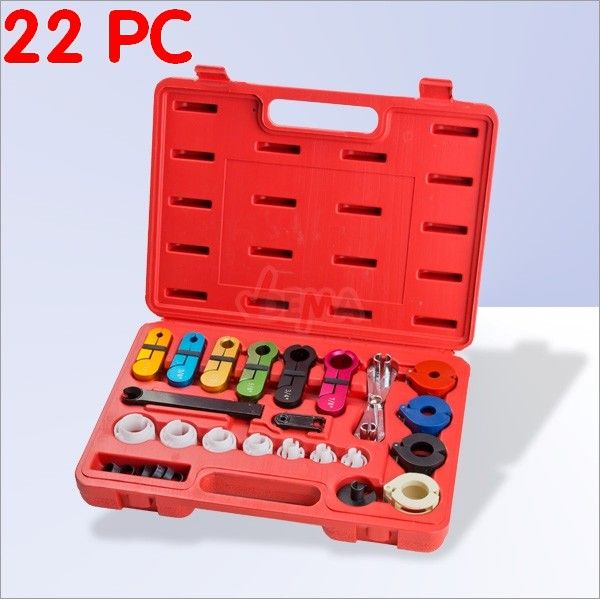 Set outils raccord climatisation et essence - Spring-Lock - 22 pc Set outils raccord climatisation et essence - Spring-Lock - 22 pc