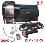 Treuil 2 Tonnes - uniquement pour quad - 12 V - 1,6 CV Treuil 2 Tonnes - uniquement pour quad - 12 V - 1,6 CV
