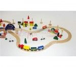 Petit train en bois 110 objets - peintures test&eacute;es garanties