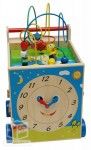 Multijeux cube en bois enfant - 5 plateformes d'éveil de jeux Multijeux cube en bois enfant - 5 plateformes d'éveil de jeux