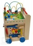 Multijeux cube en bois enfant - 5 plateformes d'éveil de jeux Multijeux cube en bois enfant - 5 plateformes d'éveil de jeux