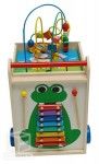 Multijeux cube en bois enfant - 5 plateformes d'éveil de jeux Multijeux cube en bois enfant - 5 plateformes d'éveil de jeux