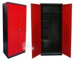 Armoire produits d'entretien ou vestiaire - rouge et noire Armoire produits d'entretien ou vestiaire - rouge et noire