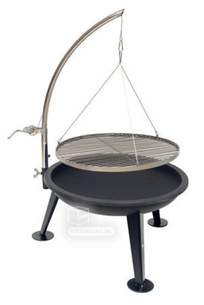 VINTEC - Barbecue suspendu - en fonte acier - diam 550 mm