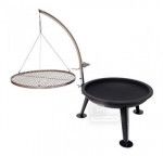 VINTEC - Barbecue suspendu - en fonte acier - diam 550 mm