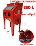 Cabine de sablage 350 L buse fixe ou mobile - Aspiration intégrée Cabine de sablage 350 L buse fixe ou mobile - Aspiration intégrée