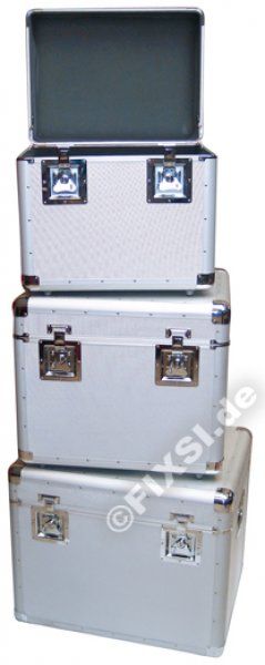 Coffre alu stri&eacute; - lot de 3