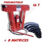 Cintreuse-Presse &agrave; cintrer pneumatique 16 Tonnes - 8 matrices