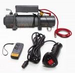 Treuil radio command&eacute; - 12 V -5,5 T - 4 KW
