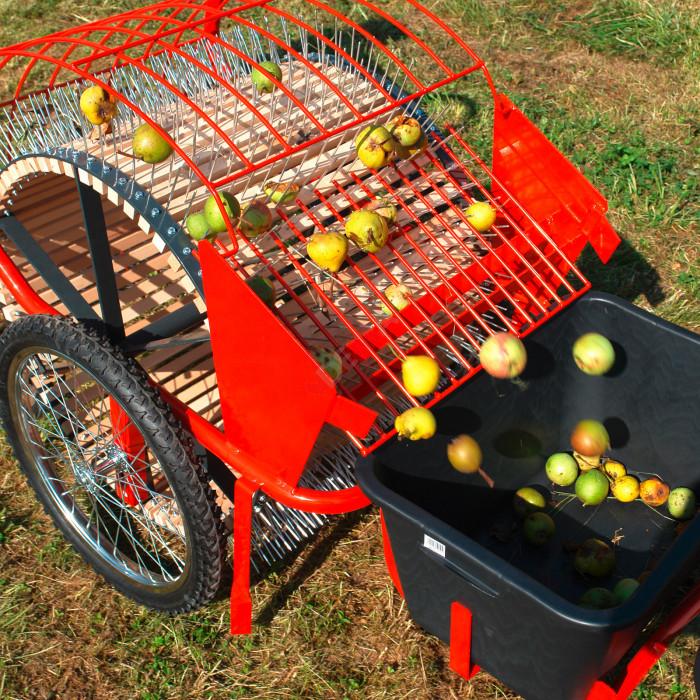 Cueille-fruits à Perche - Panier Avec Dents Coupantes Et Sac En Coton - Ø 15 Cm, Profondeur 20 Cm - Pour Pommes, Poires, Agrumes Sans échelle