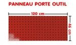 Panneau porte outils - rouge - 1200 x 460 mm