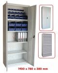 Armoire classeur grise 1930 x 780 x 380 mm jardin bricolage maison Armoire classeur grise 1930 x 780 x 380 mm jardin bricolage maison