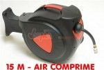 Enrouleur tuyau air comprim&eacute; 15 m amovible PVC r&eacute;sistant UV