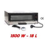 Four à Pizza INOX - Avec plaque de pierre - 1500 W - 18 L Four à Pizza INOX - Avec plaque de pierre - 1500 W - 18 L