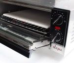 Four à Pizza INOX - Avec plaque de pierre - 1500 W - 18 L Four à Pizza INOX - Avec plaque de pierre - 1500 W - 18 L