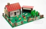 "Petite Ferme" bois et plastique avec ses 12 animaux