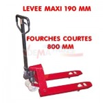Transpalette 2 Tonnes - Fourches courtes 800 mm
