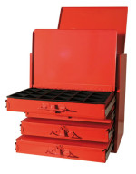 Coffre de rangement - 4 tiroirs + partie supérieure - Coffre à outils