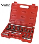 Embout clé à pipe PK17 en coffret 17 pièces