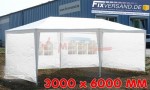 Pavillon Party - Tente de réception - Imperméable à l'eau - 3 m x 6