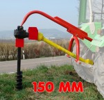 Tarière 3 points - 150 mm (6") pour tracteur Cat. 1