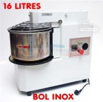Pétrin professionnel - Bol acier inoxydable -16 L