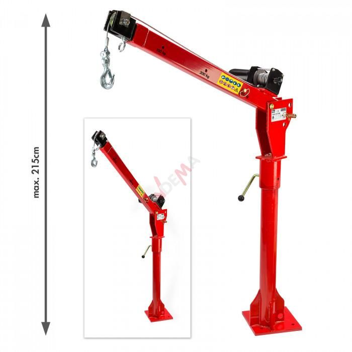 Grue De Chargement Pick-up Steinberg SBS-PTC-500 - Treuil 12V 500 Kg, Portée 149 Cm, Rotation 360° - Pour Camionnette, Sprinter