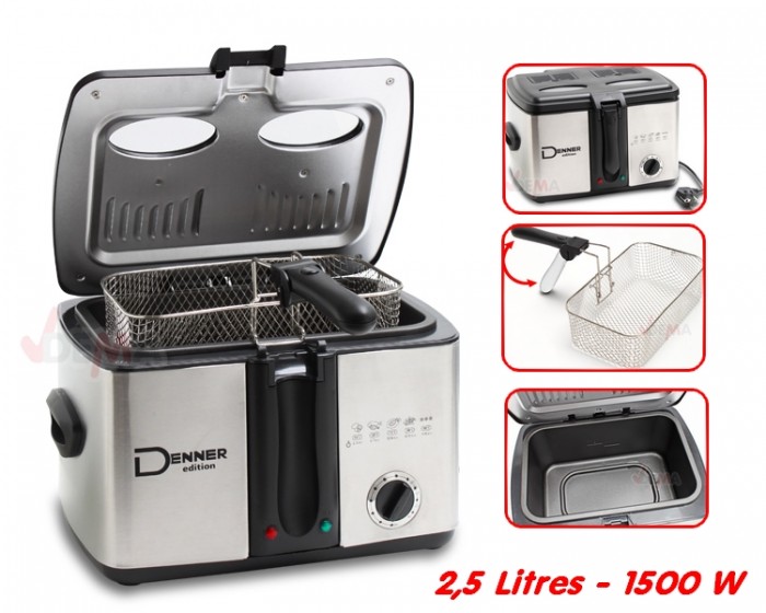 Friteuse 2,5 litres - 1500 W - D60916 - Petit électroménager