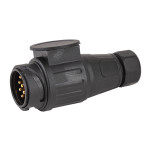 Prise m&acirc;le 13 p&ocirc;les 12 V pour remorque - &eacute;tanche