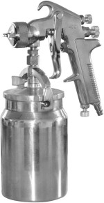 Pistolet peinture 3-6 bar 1/4" IG - corps alu buse Ø 1,8 - 1L -