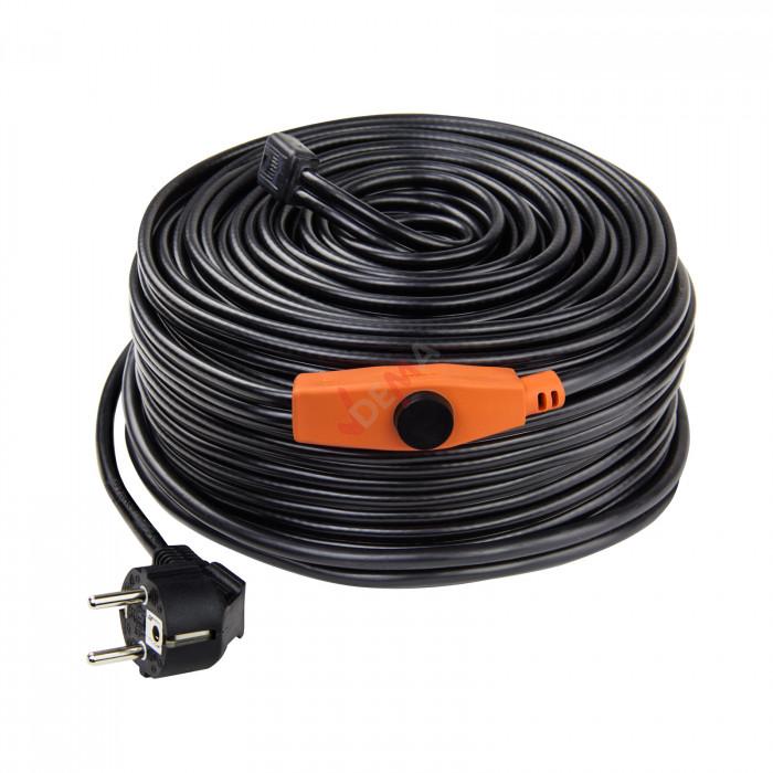 Câble chauffant - 18 m - 288 W - avec thermostat antigel