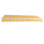 Store banne alu - Marquise extérieure jaune - auvent 3 x 2,5 m