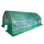 Serre de jardin tunnel 18 m² 6x3x1.9 m effet de serre tube acier 25 mm