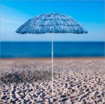Parasol de plage Hawai - de couleur Bleue