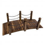 Pont de jardin Rustique d´une longueur de 148 cm